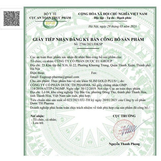 Viên uống giảm cân SLIM Body - Thành phần thảo dược - giúp giảm béo hiệu quả - Hộp 30 viên chuẩn GMP