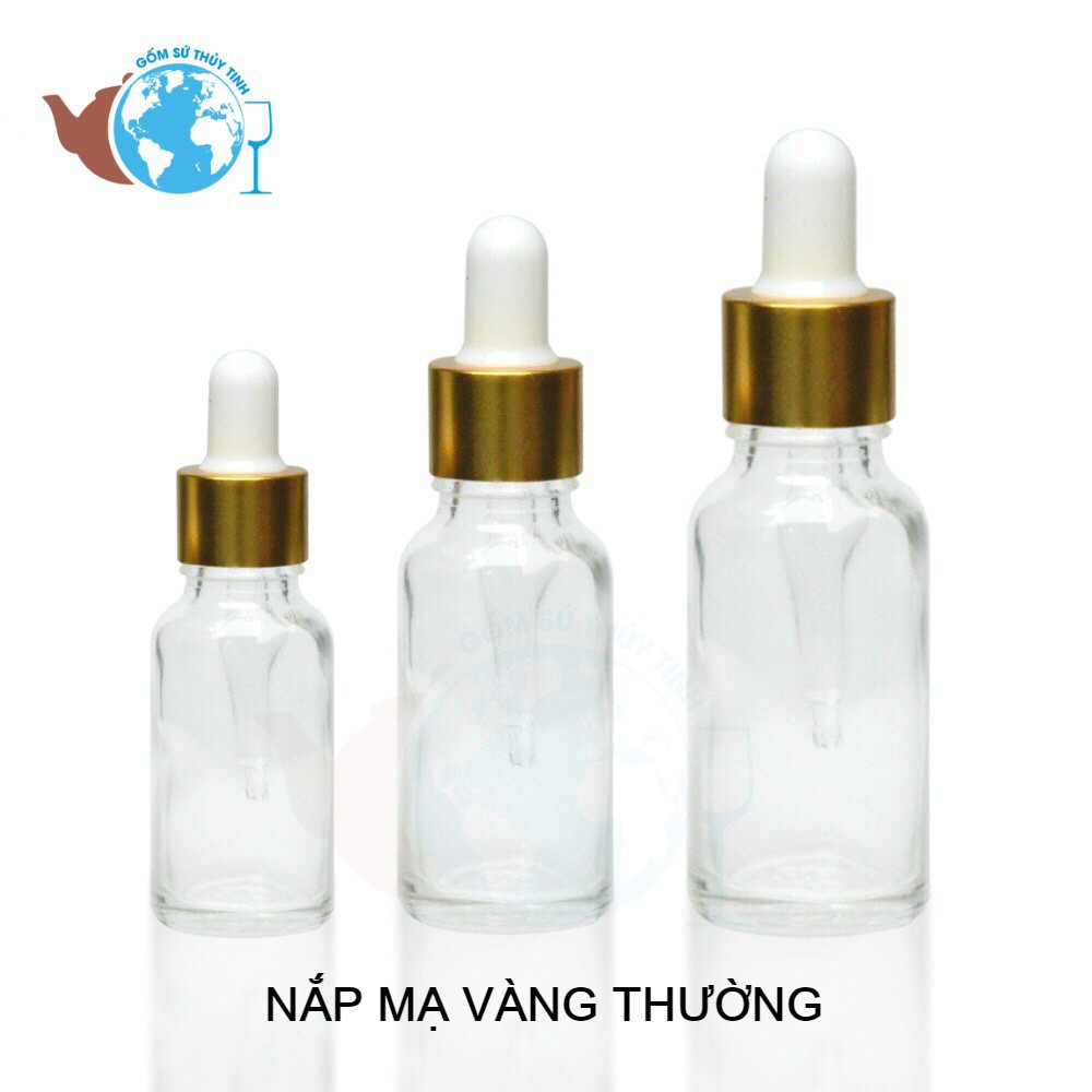 Bộ 10 chai thủy tinh 5ml đựng tinh dầu bóp giọt