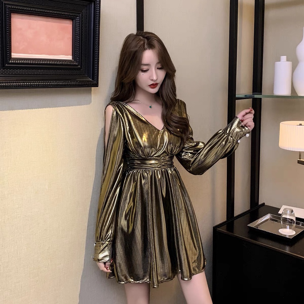 Đầm nữ dáng xòe kiểu tay lỡ Emilyshop