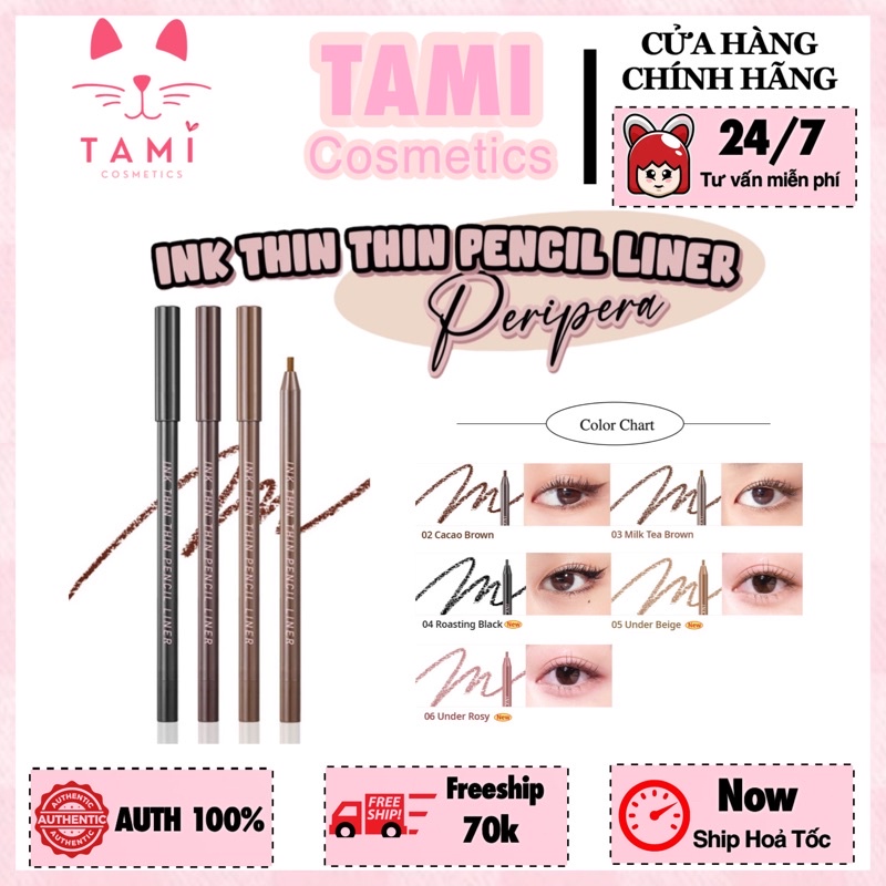 Chì Kẻ Mắt Peripera Ink Thin Thin Pencil Liner