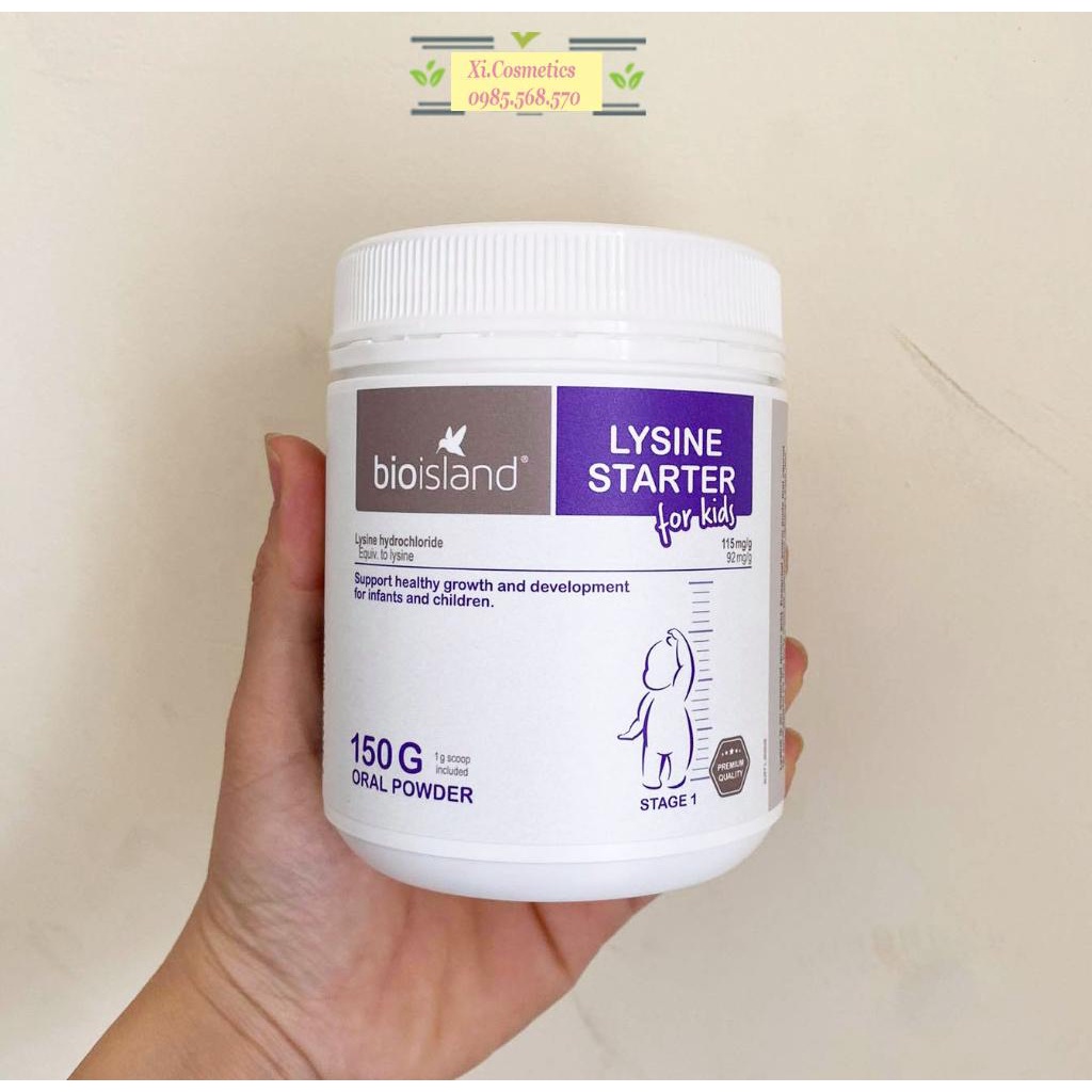 Bio island lysine cho bé Úc hỗ trợ tăng chiều cao từ 6 đến 24 tuổi