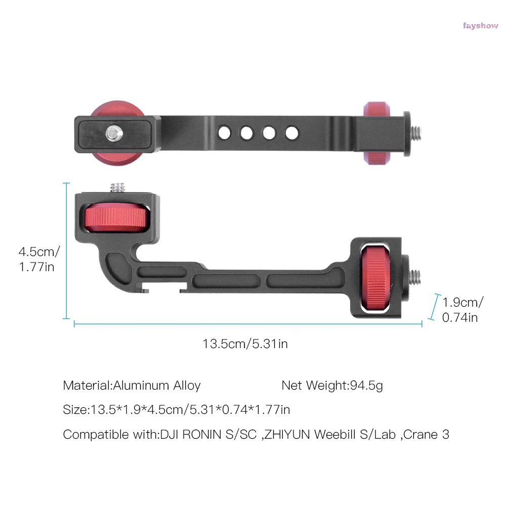 Giá Đỡ Ổn Định Mở Rộng Có Ốc Vít 1 / 4 Inch Cho Màn Hình / Micro / Đèn Led Dji Ronin S / Sc Zhiyun Weeb / Crane 3