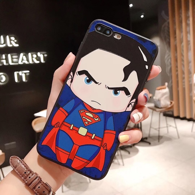 Ốp Marvel Hoạt Hình S.Man iPhone X/Xs Max/7plus/8plus/6splus