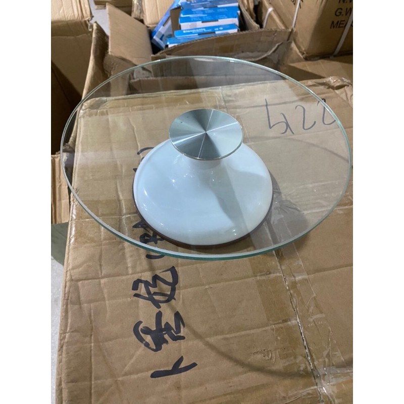 Bàn xoay trang trí bánh kem mặt kính 30cm