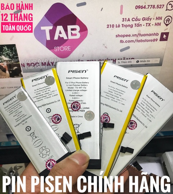 Pin Pisen Dung Lượng Chuẩn Chính Hãng - Bảo Hành 12 Tháng Toàn Quốc