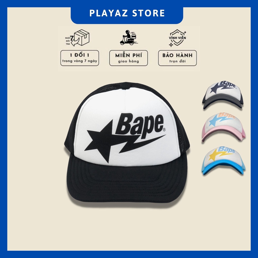 Mũ Trucker Hat Bape PLAYAZ