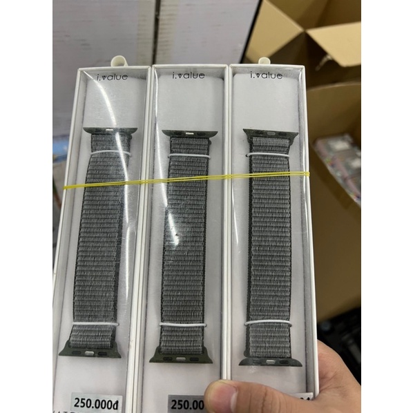 Dây đeo đồng hồ AP Watch S1/S2/S3/S4/S5/S6/S7 - 38/40/41mm, 42/44/45mm Vải sợi Veined Watchband i.Value