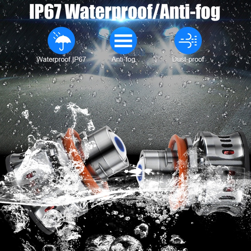 Set 2 Đèn LED Sương Mù Công Suất Cao EV20 H11 3000LM 6000K Thay Thế Chuyên Dụng Cho Xe Hơi