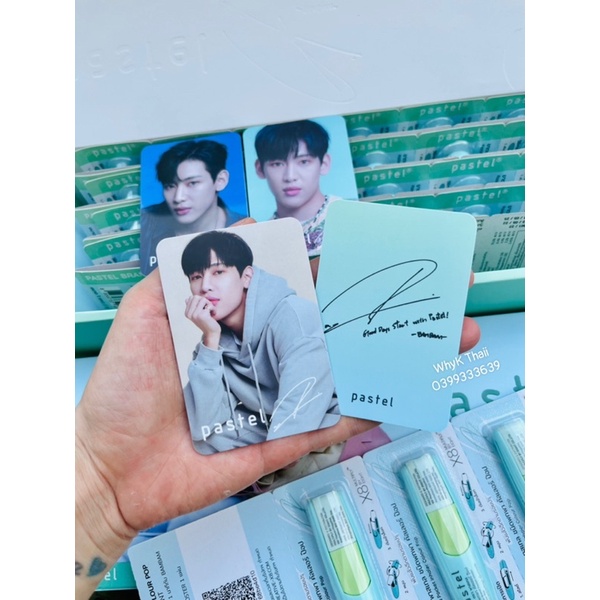 [Tặng Card BamBam] 1 dây 6 ống hít Ống hít mũi BamBam Pastel Inhaler phiên bản giới hạn mùi dầu thảo dược cực thơm