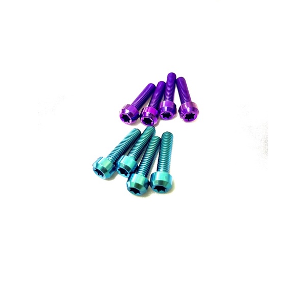 Ốc titan đầu trụ 6li25-30-40-50 các loại cực đẹp gắn xe máy