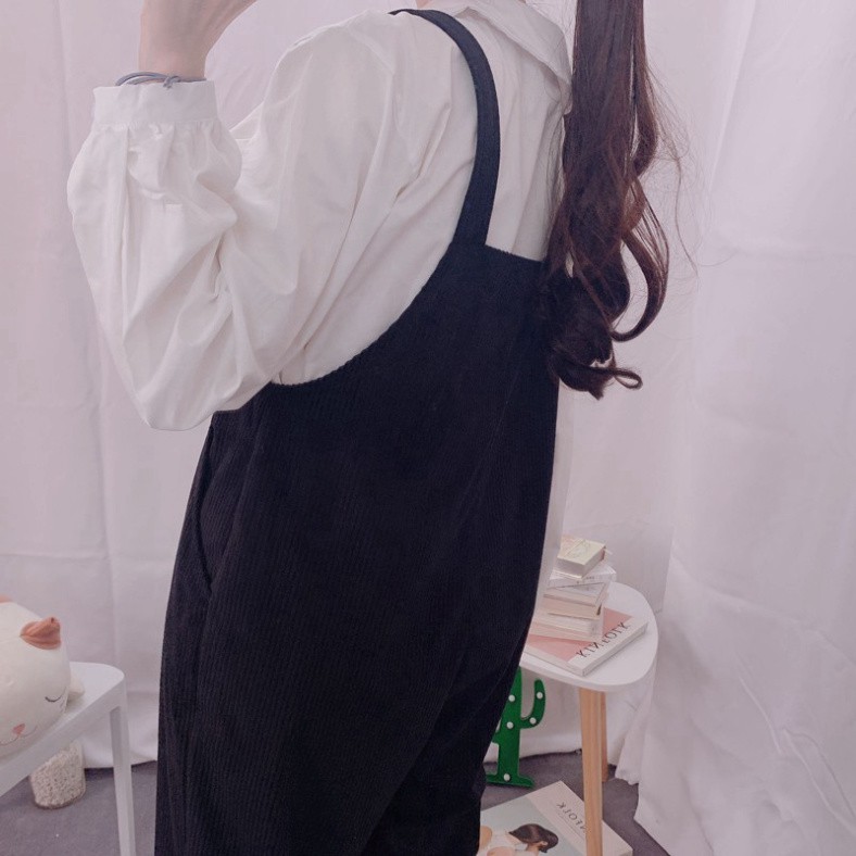 [ORDER TMALL 147 ] Quần Yếm Gân Tăm Túi Nơ Ngực Siêu Xịn | BigBuy360 - bigbuy360.vn