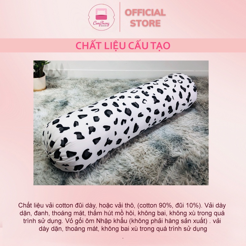 Vỏ gối ôm bông Gòn tinh khiết ép hơi (35cm x 100cm) - 10 Mẫu Mới Hot Nhất