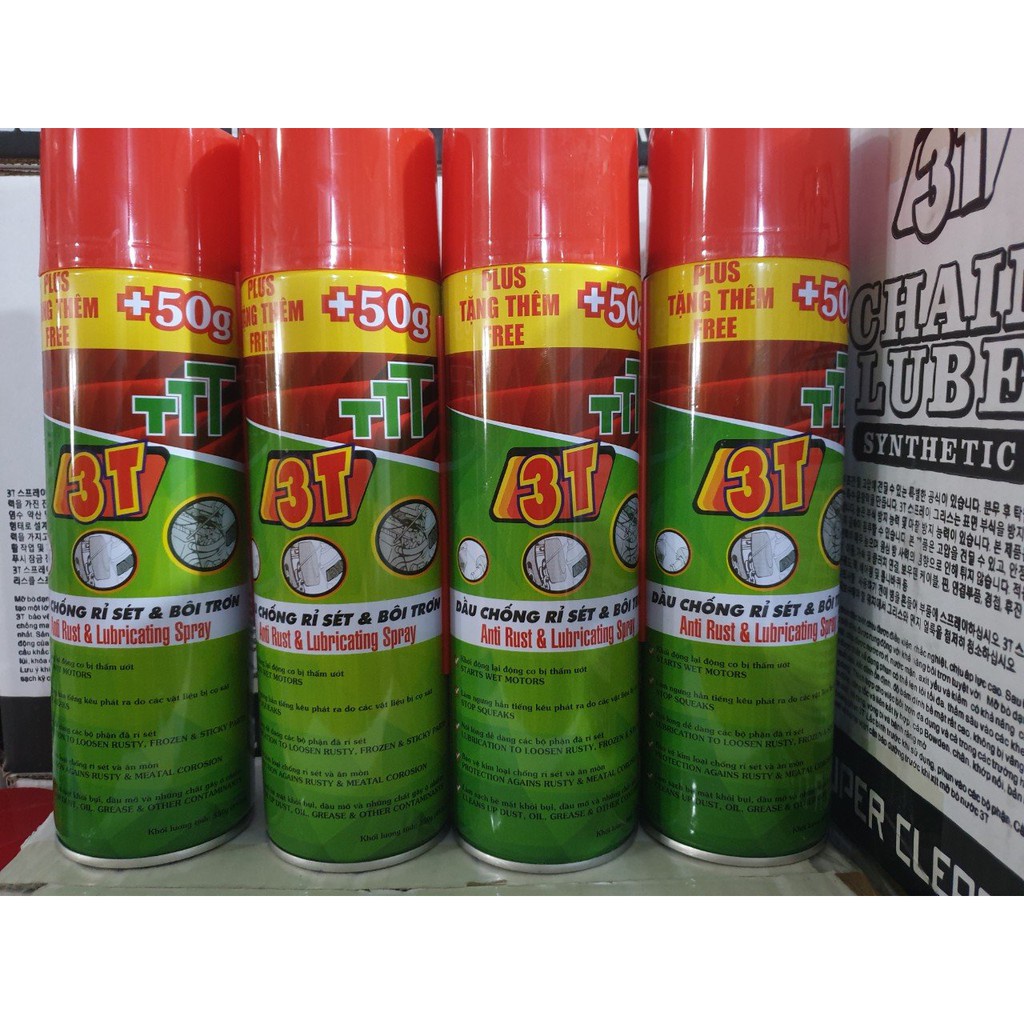 Phá rỉ sét 3T và bôi trơn các động cơ - Hàng chính hãng