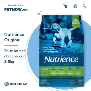 Thức ăn chó Nutrience Original thịt gà rau củ - 2.5kg - Giống nhỏ chó con