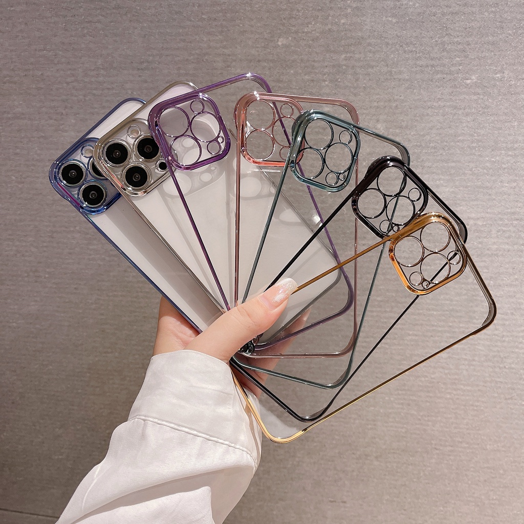 Ốp Điện Thoại PC Cứng Trong Suốt Không Viền Cho iPhone 14plus 14 pro max 12 13 pro max 12 / 13 14 12Pro / 13Pro / 14pro