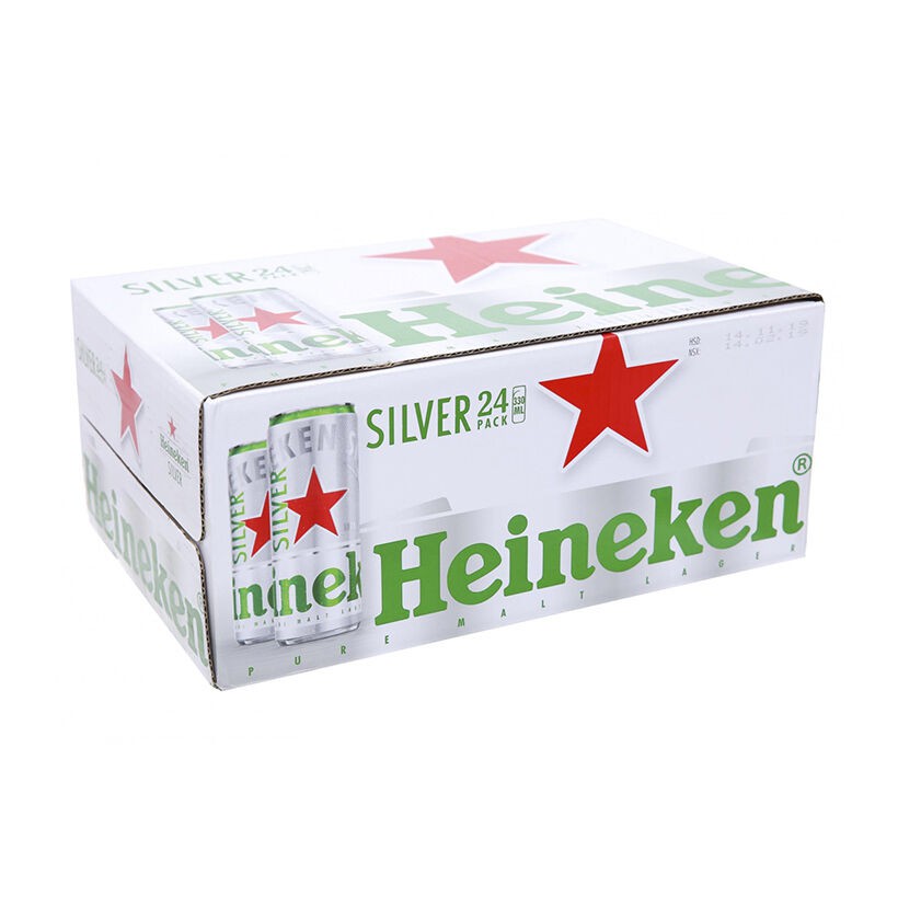 Bia Heineken Silver thùng 24 lon x 330ml