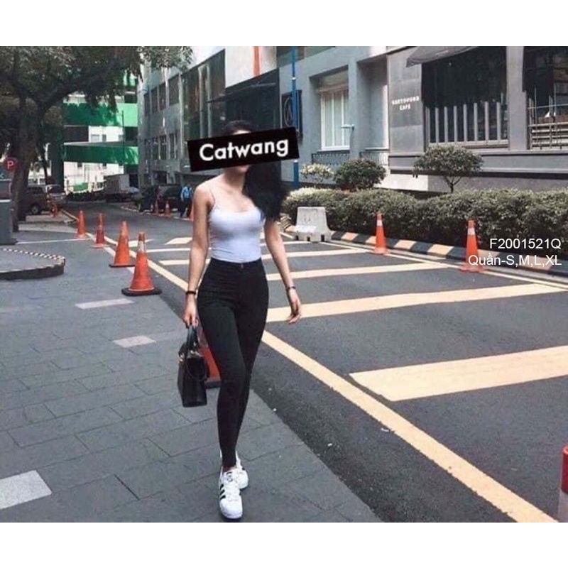 Quần legging 1 nút