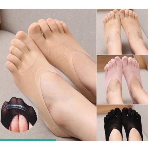 Tất Lười Phối Ren Chống Trượt Cho Nữ