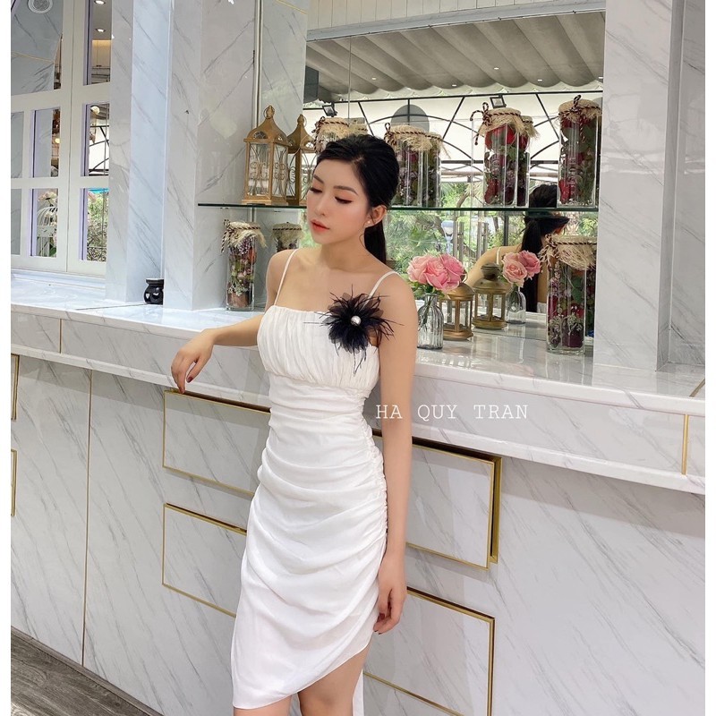 Cài áo voal lông vũ cao cấp kèm hộp