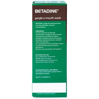 Nước súc miệng Betadin (Chai 125ml)