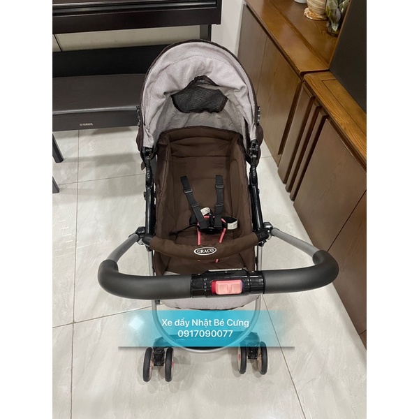 xe đẩy Graco citilite R nâu 2c3tt gọn nhẹ