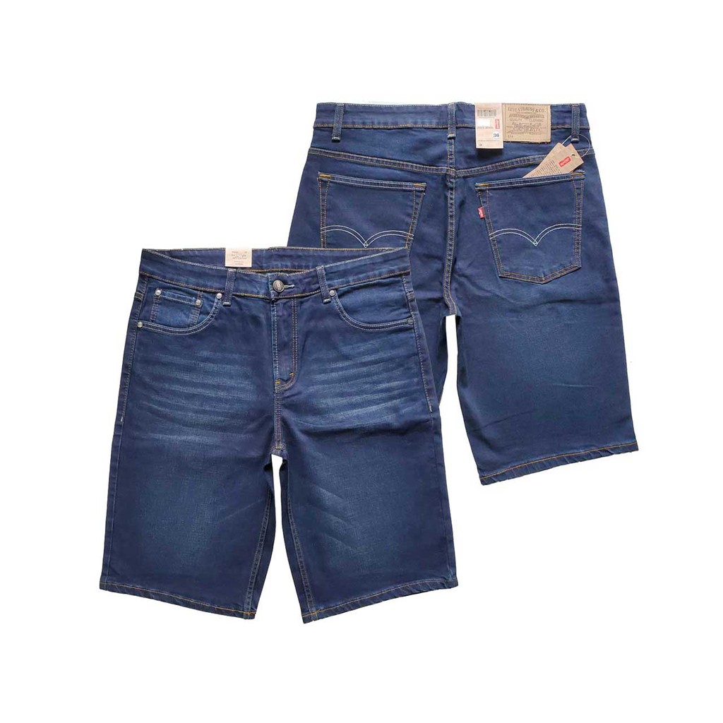 Short jean size lớn wash râu mèo