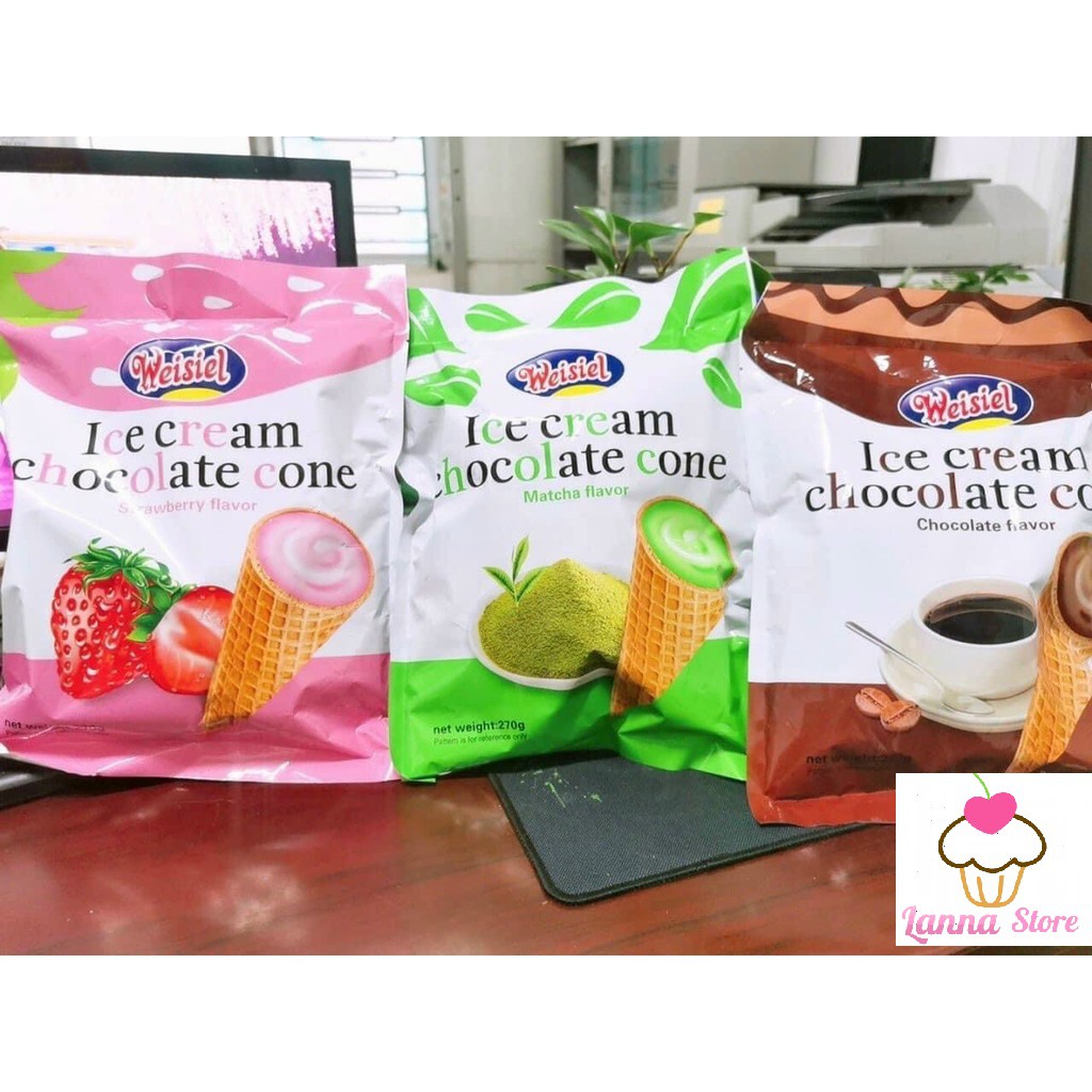 Combo 3 Bánh kem ốc quế Hàn Quốc gói 300g - Hàn Quốc