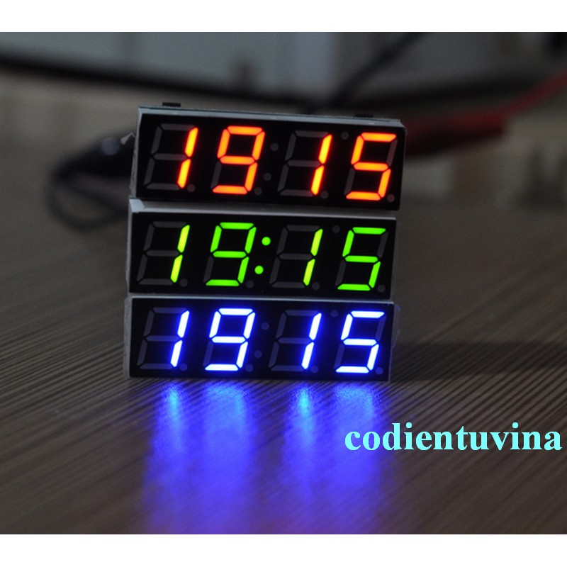 Đồng hồ led và nhiệt độ cho xe hơi