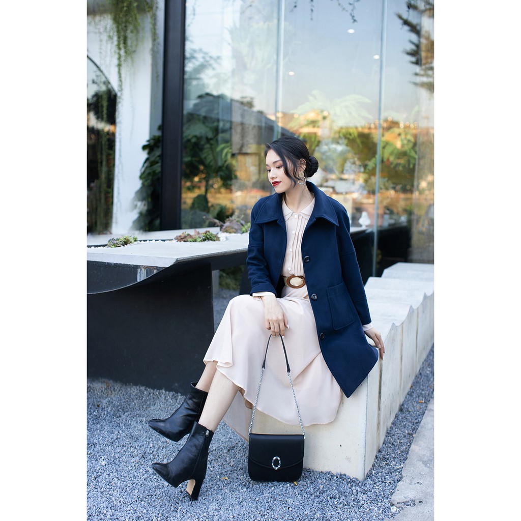 Áo khoác dạ nữ dài tay có túi ốp sang trọng KDW0482 - 9 | BigBuy360 - bigbuy360.vn