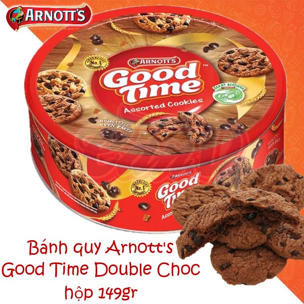 Bánh quy Arnott's Good Time Double Choc hộp 149gr