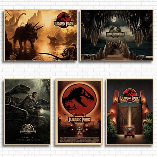 Poster Phim Jurassic Park Dán Tường Trang Trí Nhà Cửa Phong Cách Vintage