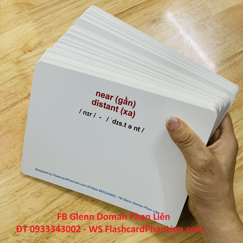 Thẻ Bìa Cứng Flashcard Tiếng Anh Trái Nghĩa