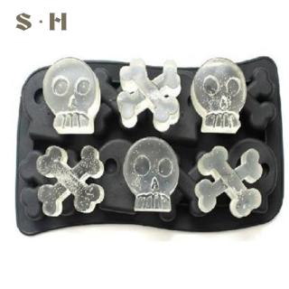 Khay Silicone Làm Đá Hình Đầu Lâu