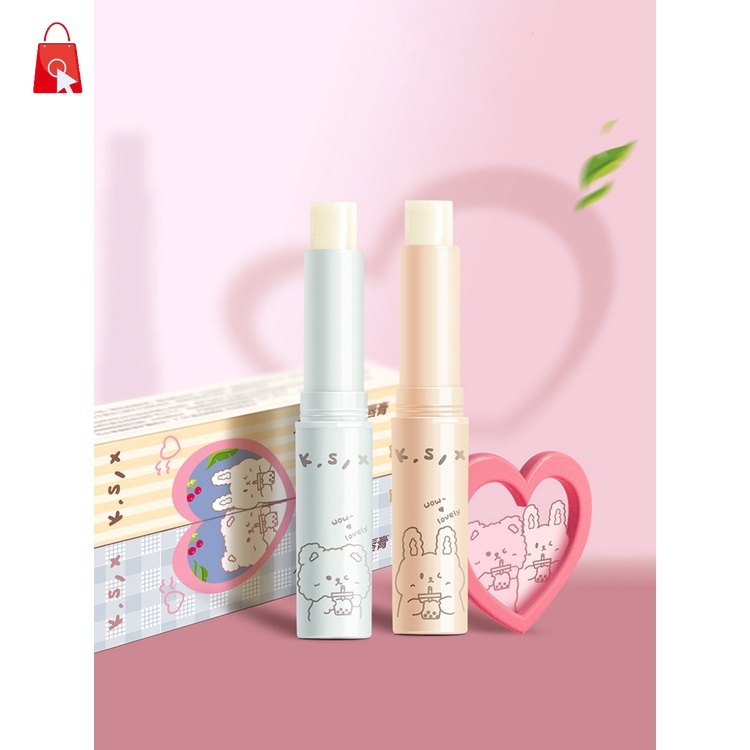 [Hàng mới về] Son dưỡng môi lâu trôi giảm vết nhăn chống nứt nẻ chăm sóc môi thích hợp để dùng vào mùa đông