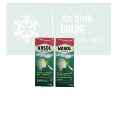 Chai xịt thông mũi, nghẹt mũi, xoang Nasol Spray Thái Lan 15ml