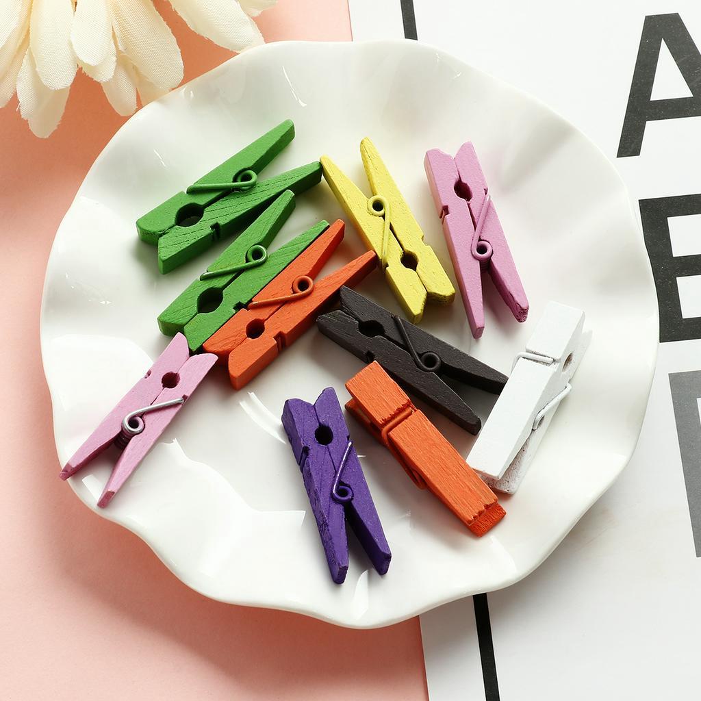 Kẹp Gỗ Treo Ảnh Tiện Lợi Nhiều Màu