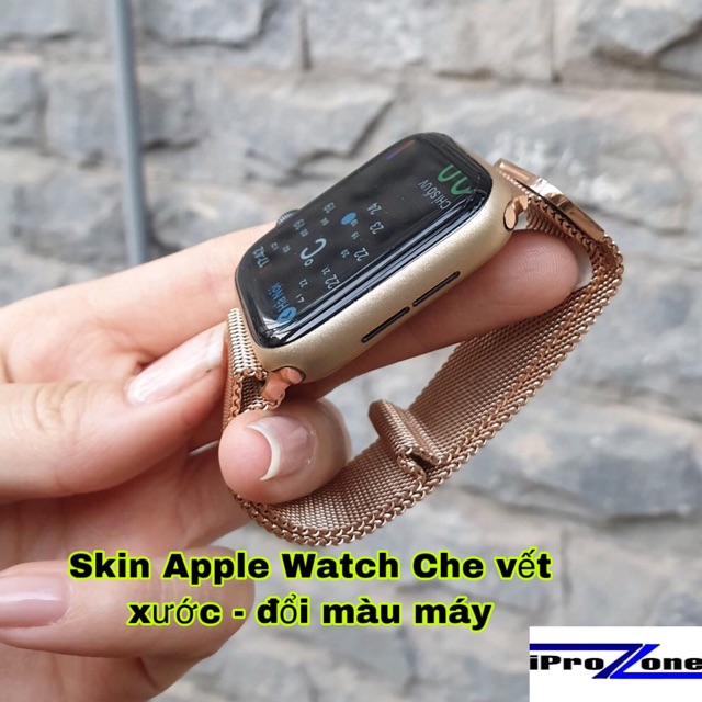 Dán skin màu cho Apple Watch seri 1-2-3-4-5-6 Che Vết Xước (Tự Dán dễ và đẹp )