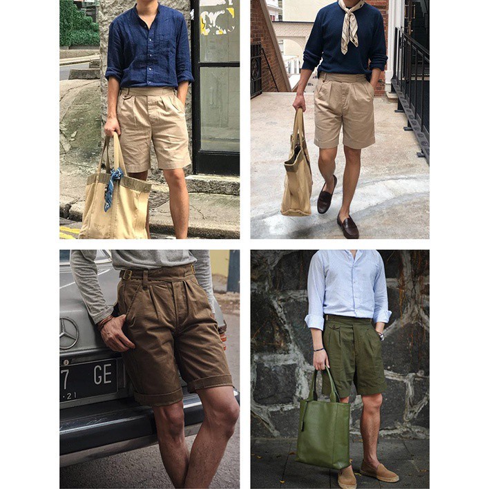 Quần short MADEN lưng cao phong cách quân đội thời trang trẻ trung dành cho nam