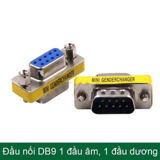 Đầu nối cáp RS232/DB9 1 đầu âm 1 đầu dương
