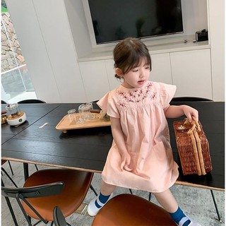 Đầm tay ngắn bé gái
