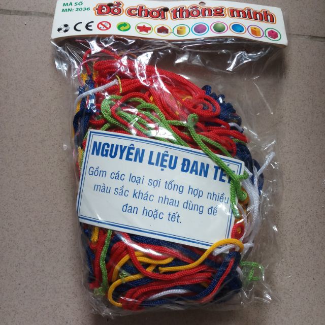 Dây dù, dây đan tết nhiều màu, nguyên liệu đan tết