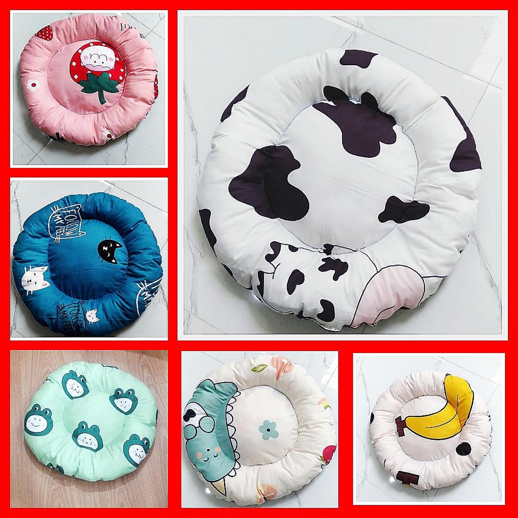 Ổ đệm nệm nằm chó size 15kg đường kính 60cm *60cm chất lượng cao