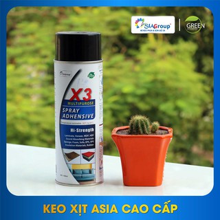 Keo dán dạng xịt ASIA X3 - Keo dán tường siêu dính hàng cao cấp