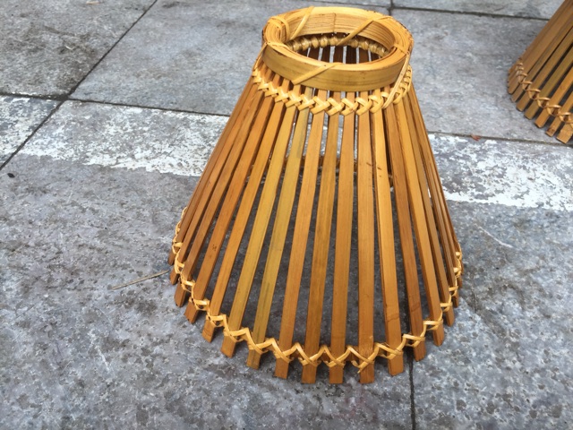 Đèn tre xoè trang trí nhà cửa quán cafe khách sạn nhà hàng