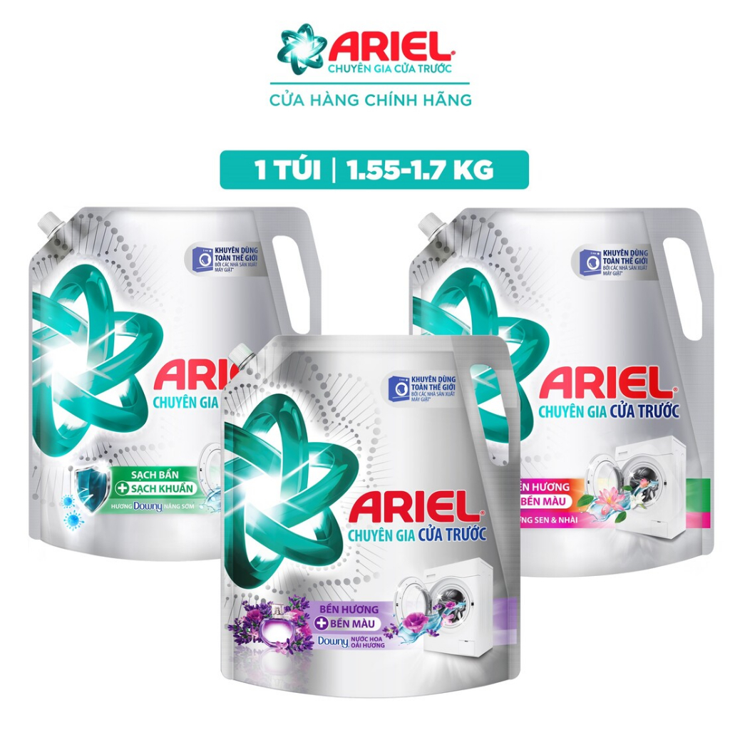 [HC GIFT] Nước Giặt ARIEL Matic Cửa Trước ( Hương Giao Ngẫu Nhiên ) Túi 1.55kg