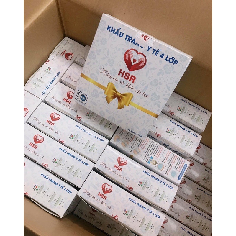 khẩu trang Y tế 4 lớp (50c/hộp)