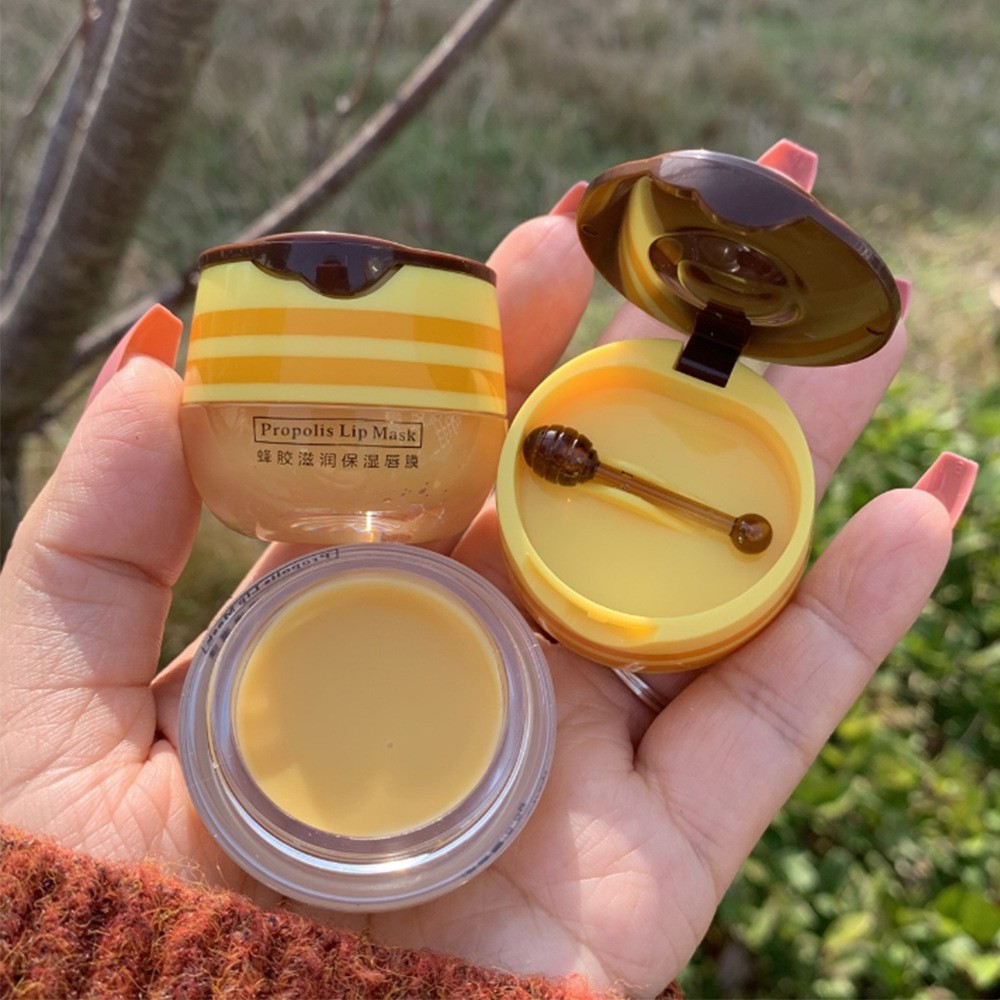 🌈🍓🍯 Mặt Nạ Ngủ Son Dưỡng Môi Propolis Lip Mask Chiết Xuất Mật Ong Rừng, Nha Đam Giúp Môi Mềm Mịn, Giảm Thâm , Nứt Nẻ | BigBuy360 - bigbuy360.vn
