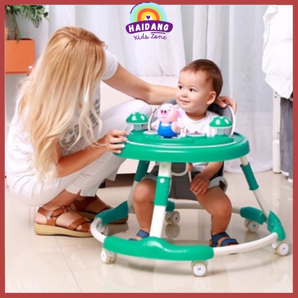 Xe Tập Đi, Xe Tròn Tập Đi Cho Bé Có Điều Chỉnh Độ Cao Linh Hoạt