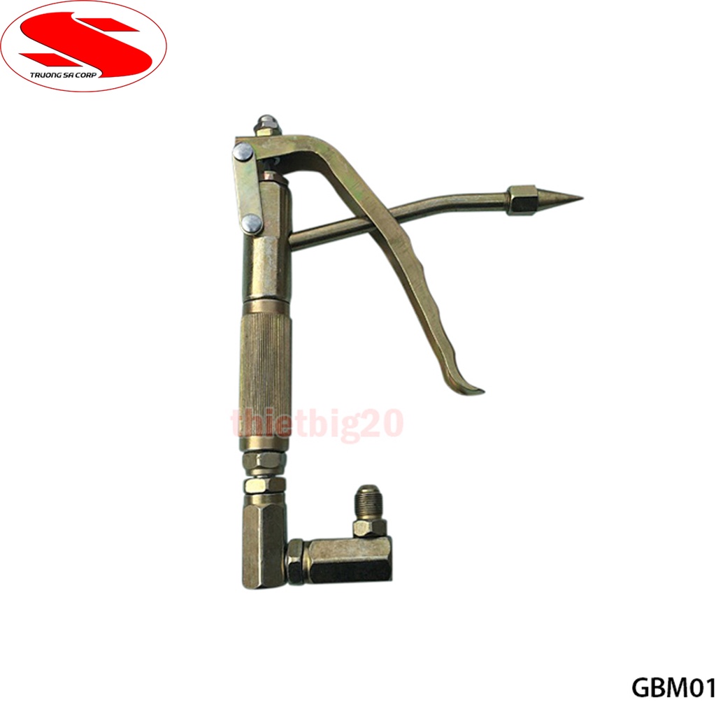 Tay bơm mỡ, súng bơm mỡ bò bằng khí nén GBM01