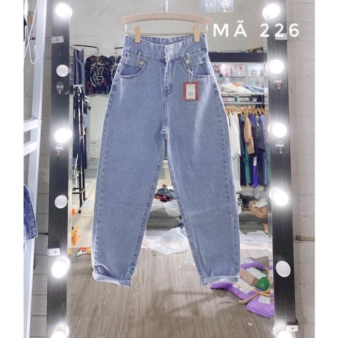 Quần Jean Nữ - Quần Baggy Jean Vải Bò- Quần jean ống rộng- dáng bagy